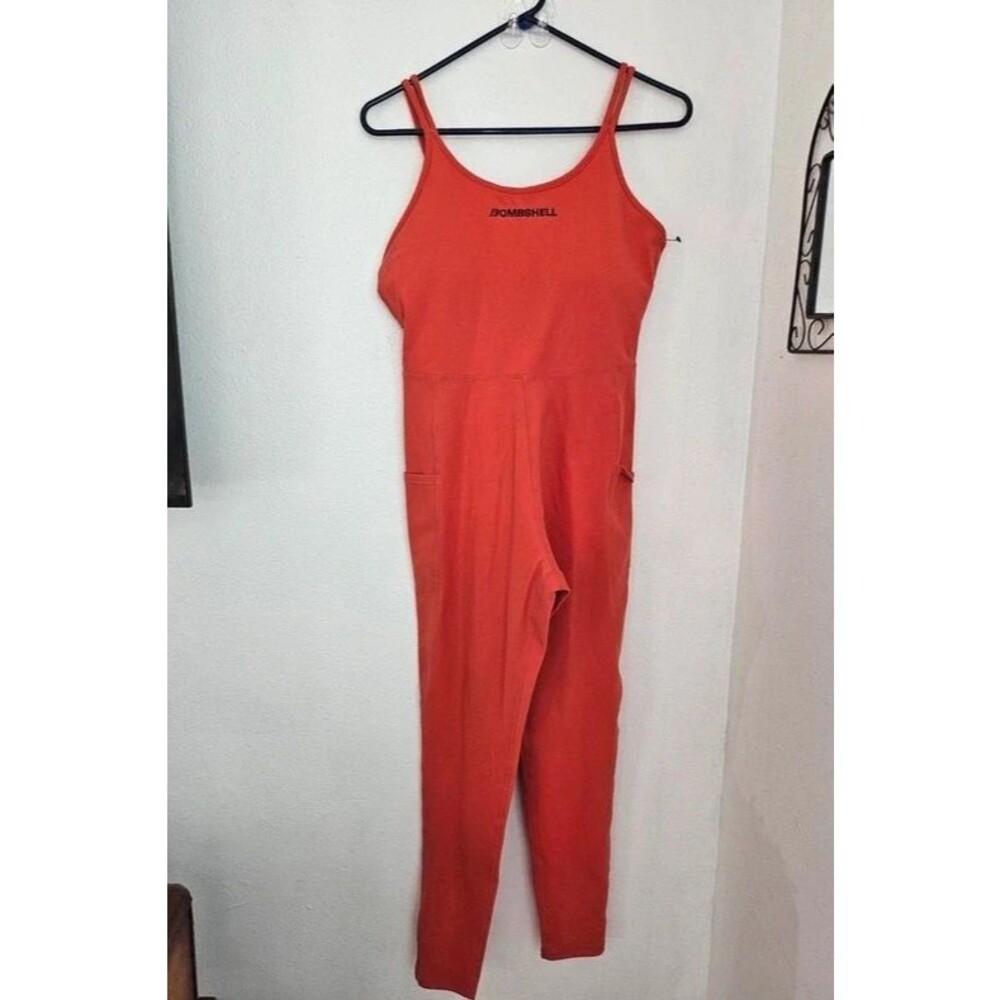 Bombshell sportswear workout gym one piece bodysuit sz L